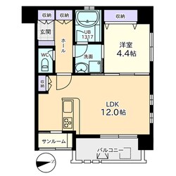 エスカイア千石町の物件間取画像